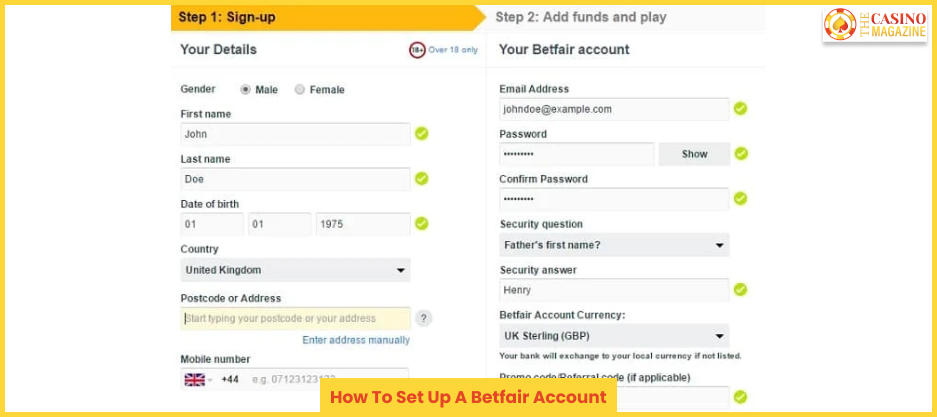 How To Set Up A Betfair Account