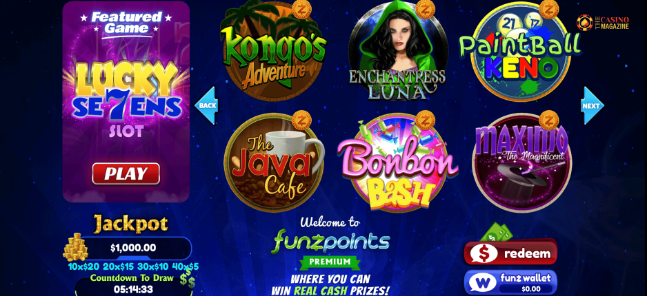 Funzpoints Casino Online Games