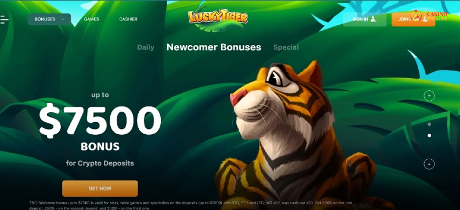 Bonuses And Promotions At Lucky Tiger Casino