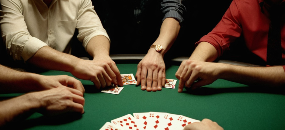 How is the winner determined in poker in case of ties